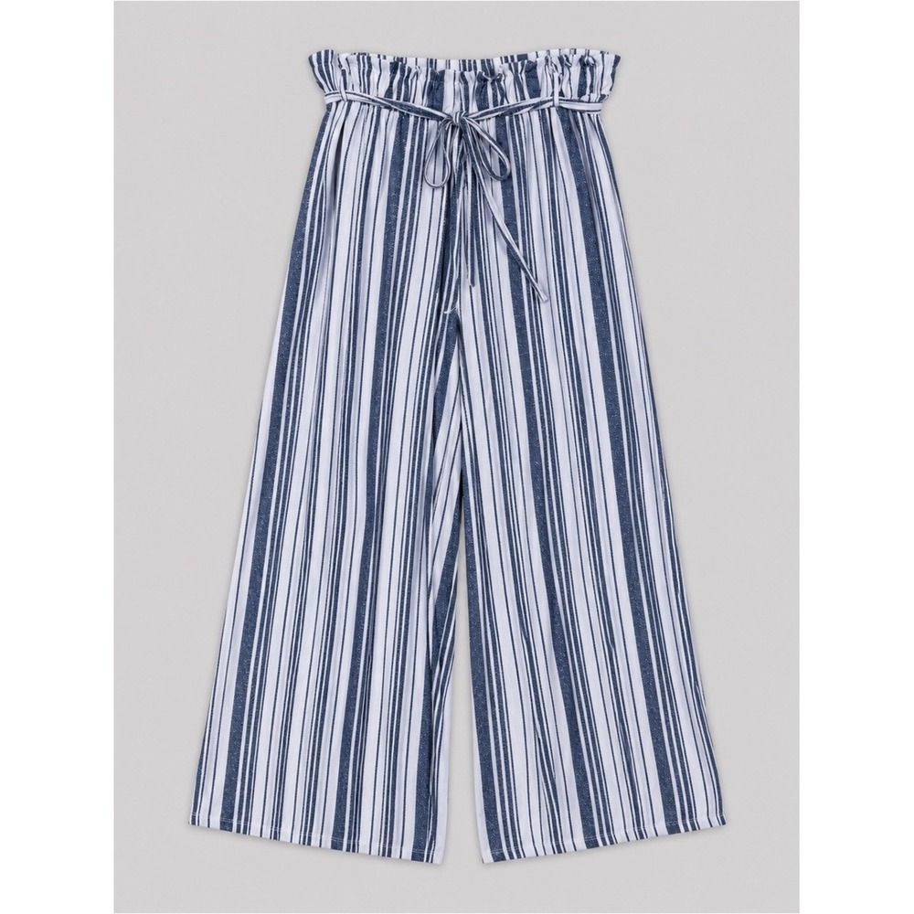 Womens Wide Leg Pants 2X Beach Nautical Coastal Euro Summer Resort Bohemian